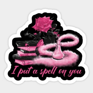 Soft Pink I put a spell on you Sticker